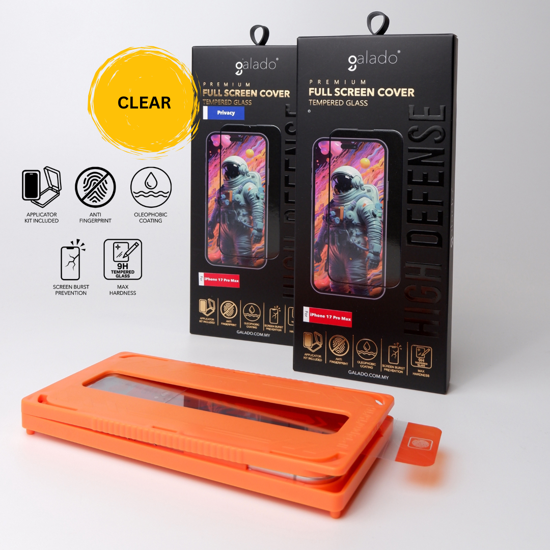 Clear Tempered Glass (with Installer)