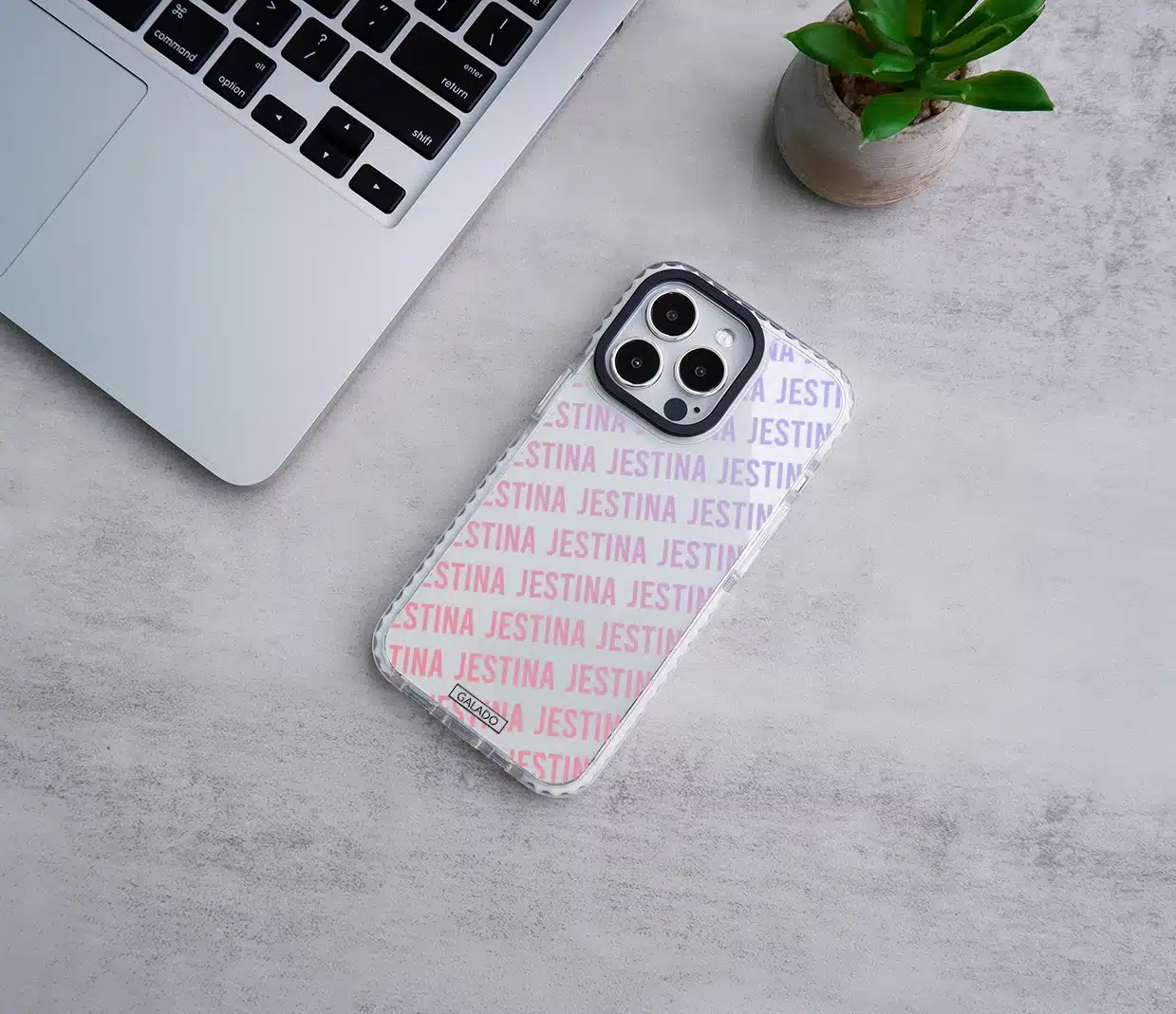 Pastel Monogram phone case - GALADO Malaysia