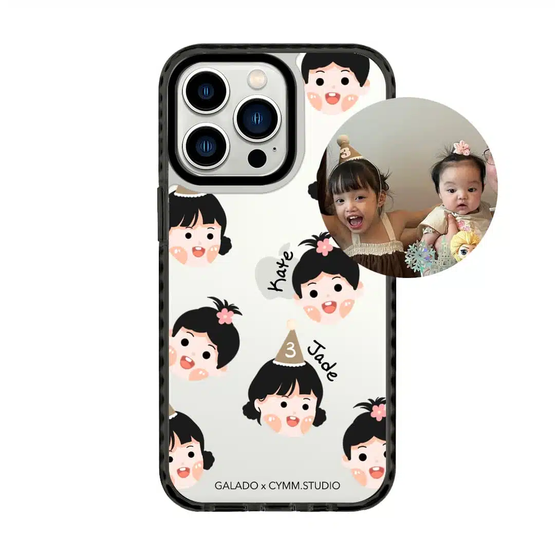 Chibi Heads - Custom Drawing phone case - GALADO Malaysia