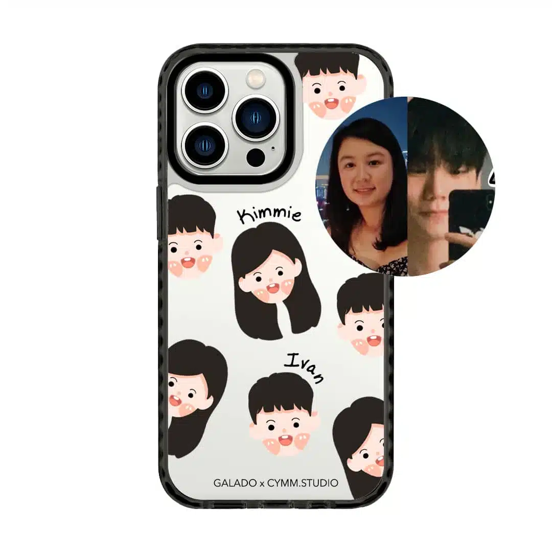 Chibi Heads - Custom Drawing phone case - GALADO Malaysia