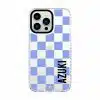 Checkers Steel Blue phone case - GALADO Malaysia
