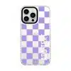 Checkers Lilac phone case - GALADO Malaysia