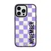 Checkers Lilac phone case - GALADO Malaysia