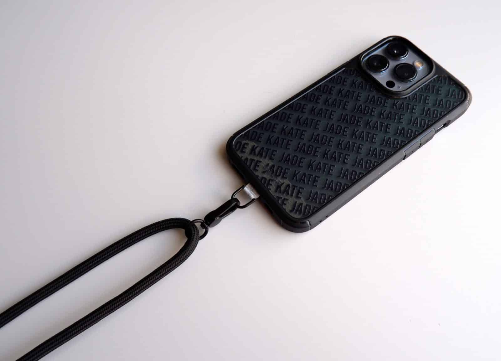 Crossbody Phone Strap - All Black | Protective & Custom iPhone Cases