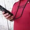 GALADO crossbody phone strap all black 6mm for hands-free carrying Malaysia