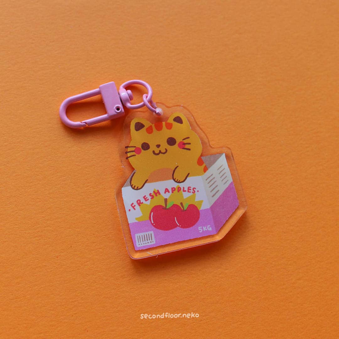 Keychain Orange Meow 
