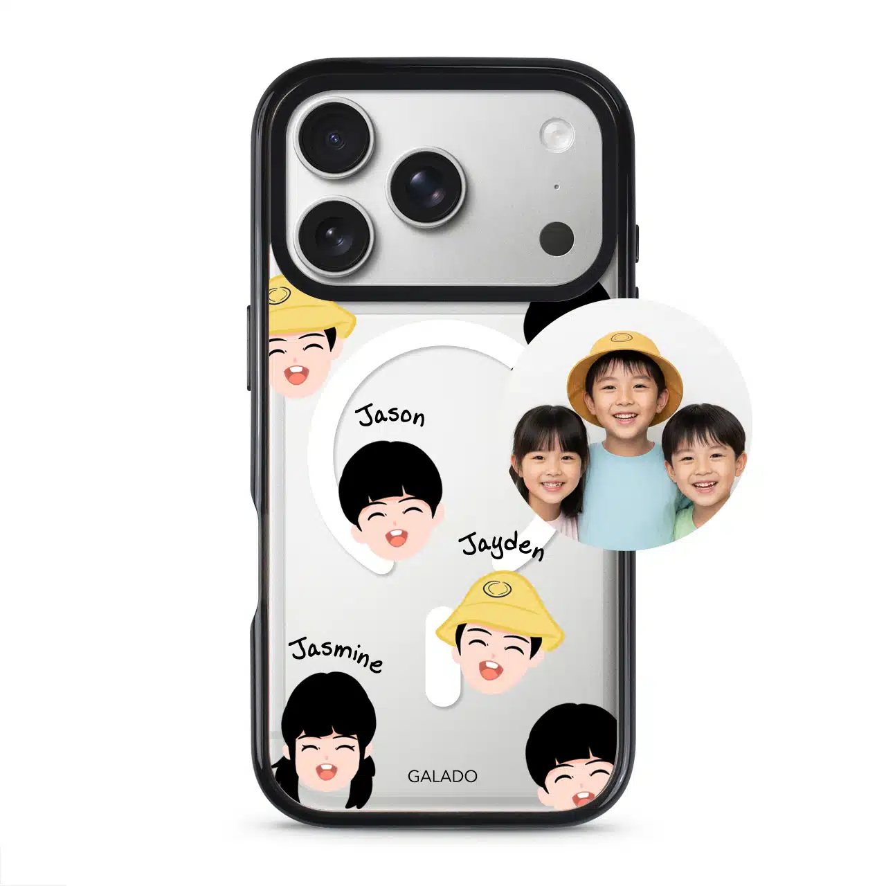 Chibi Heads - Custom Drawing phone case - GALADO Malaysia