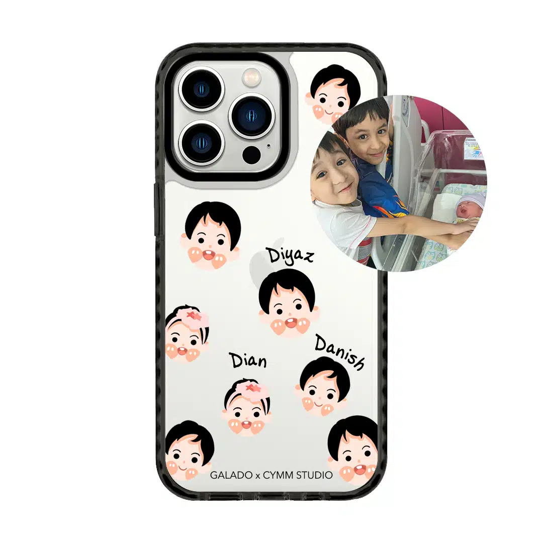 Chibi Heads - Custom Drawing phone case - GALADO Malaysia
