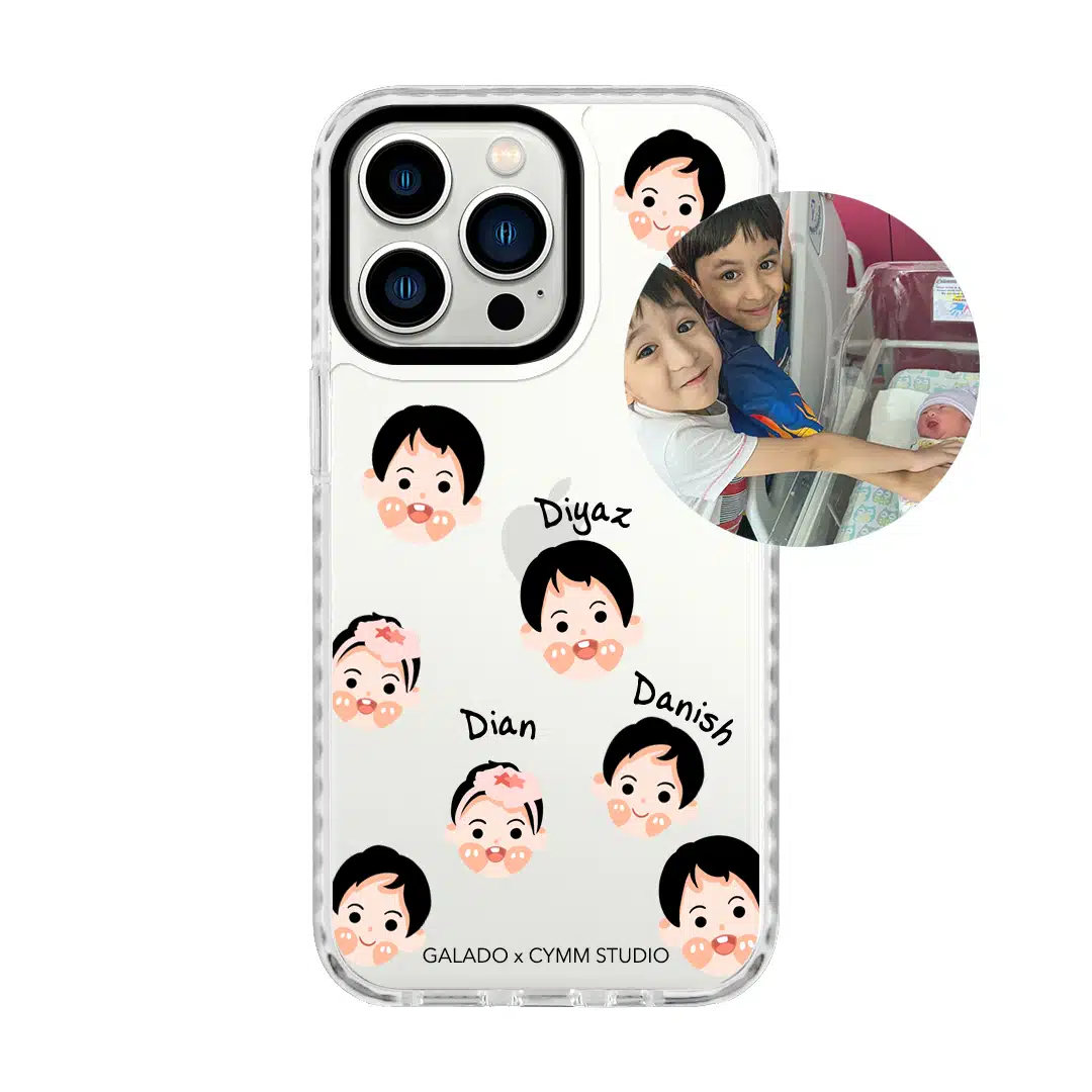 Chibi Heads - Custom Drawing phone case - GALADO Malaysia