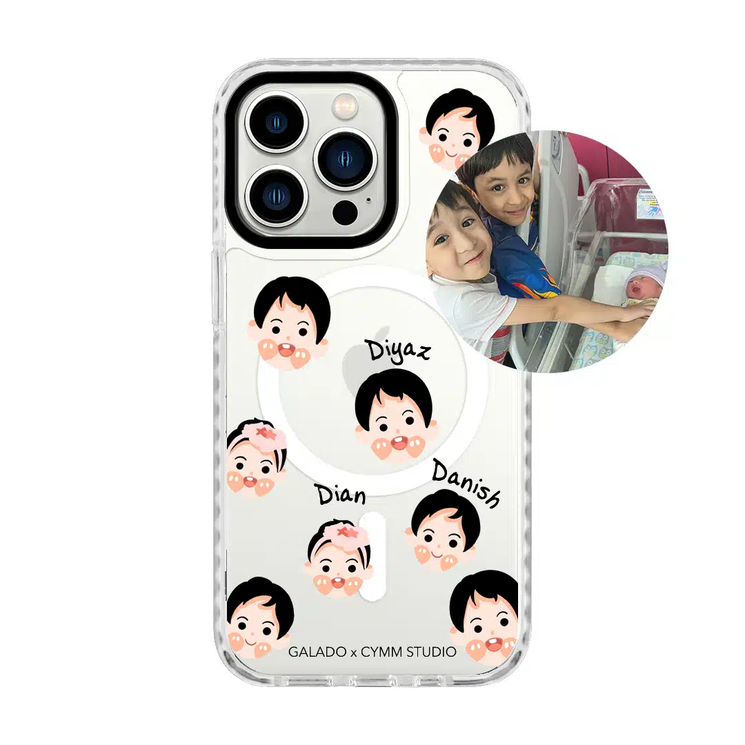 Chibi Heads - Custom Drawing phone case - GALADO Malaysia