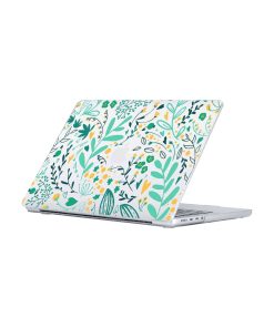 green blooms macbook case 1
