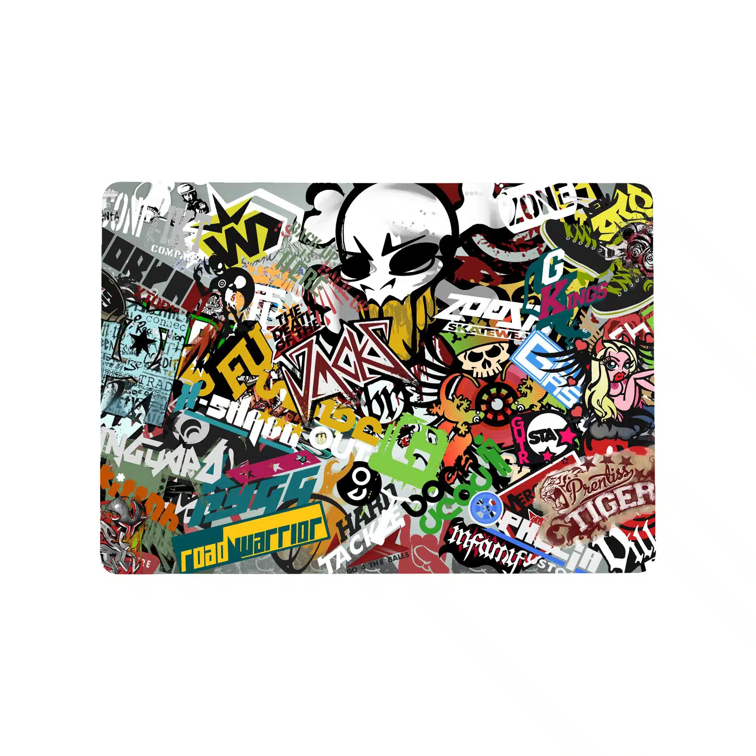 graffiti decal macbook case
