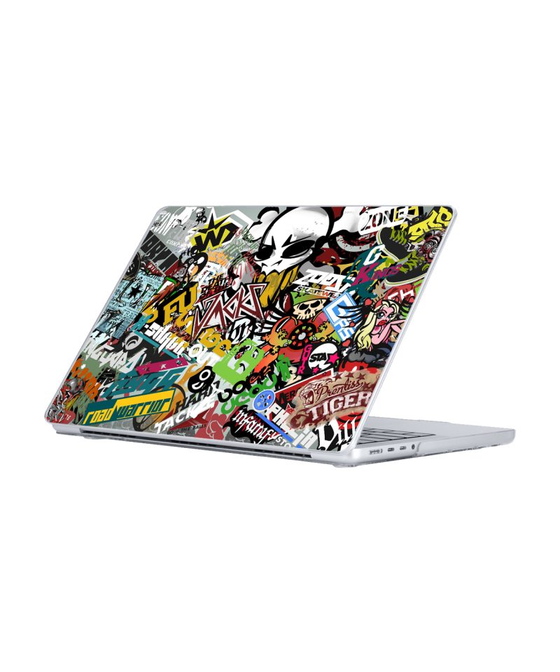 graffiti decal macbook case