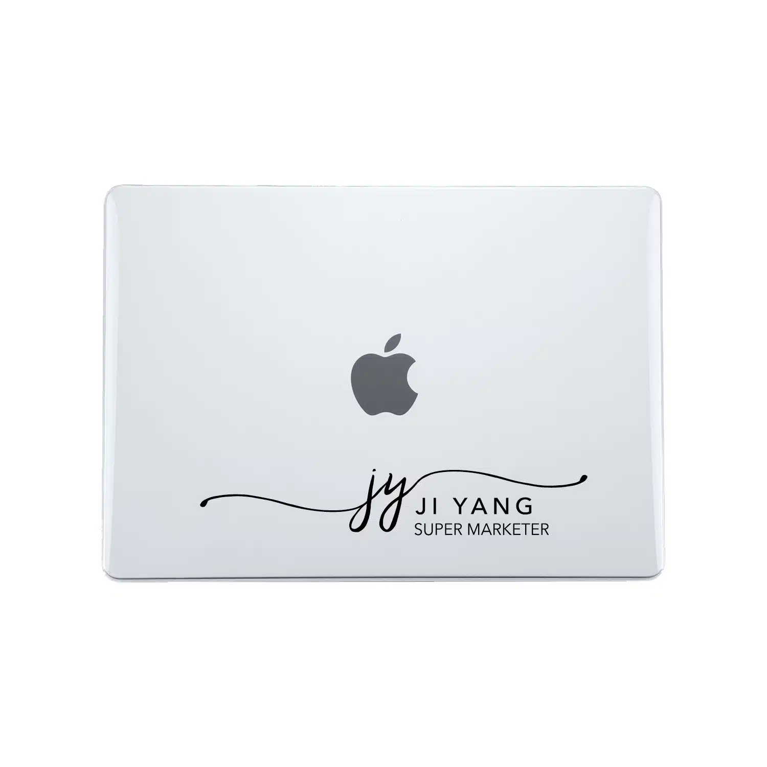 Custom Initial MacBook Case — lifestyle shot