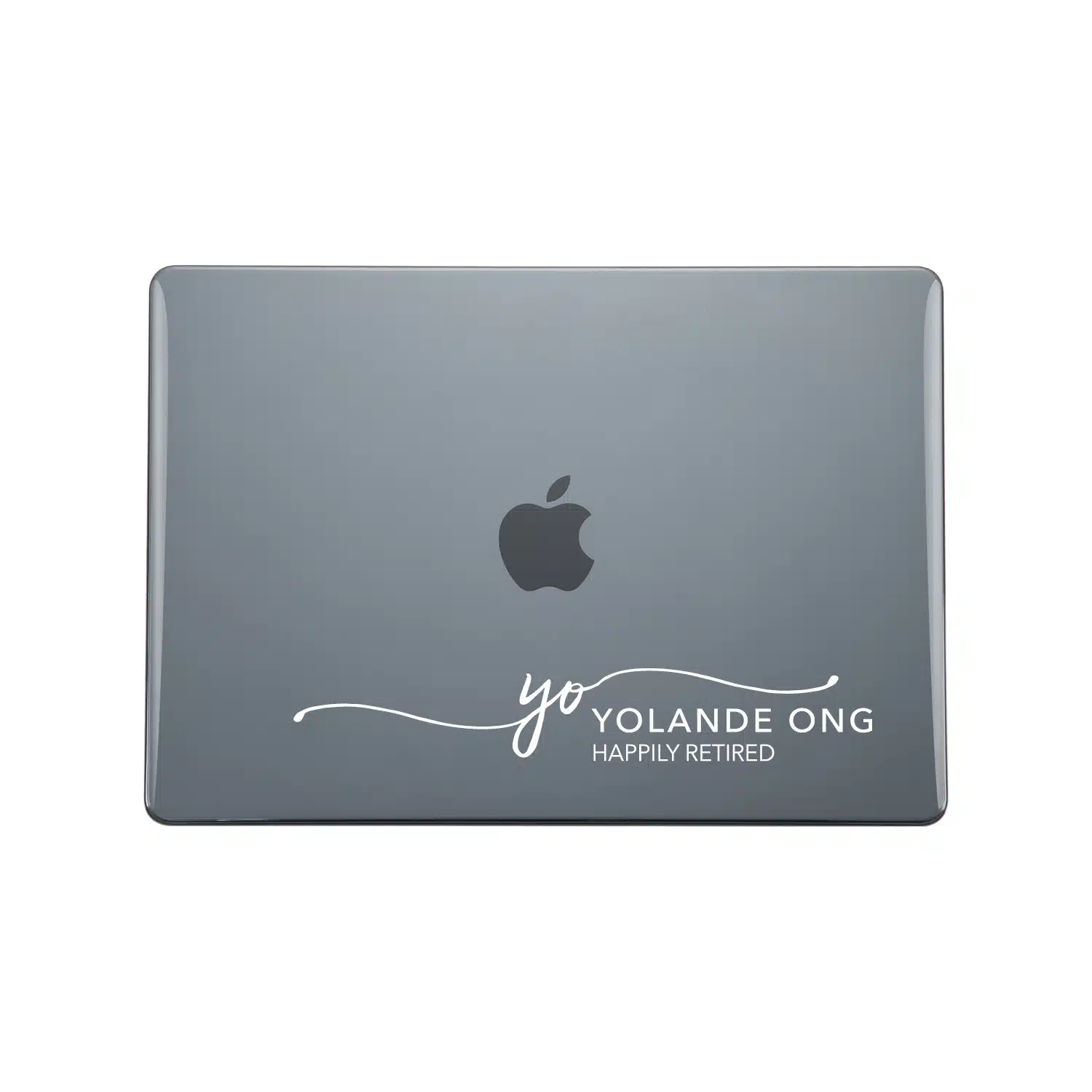 Custom Initial MacBook Case — alternate view