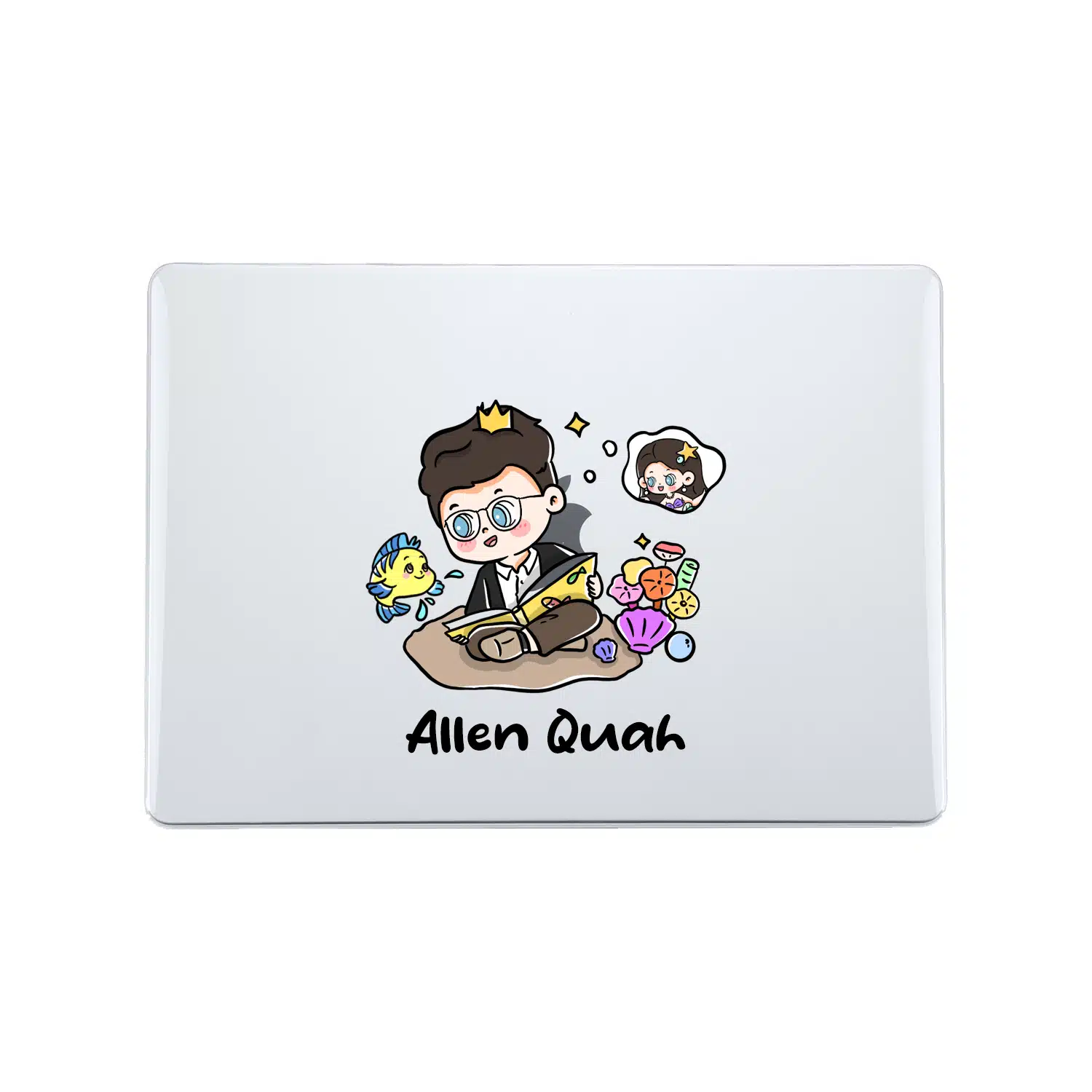 Mermaid Me - Custom Drawing MacBook Case — in hand