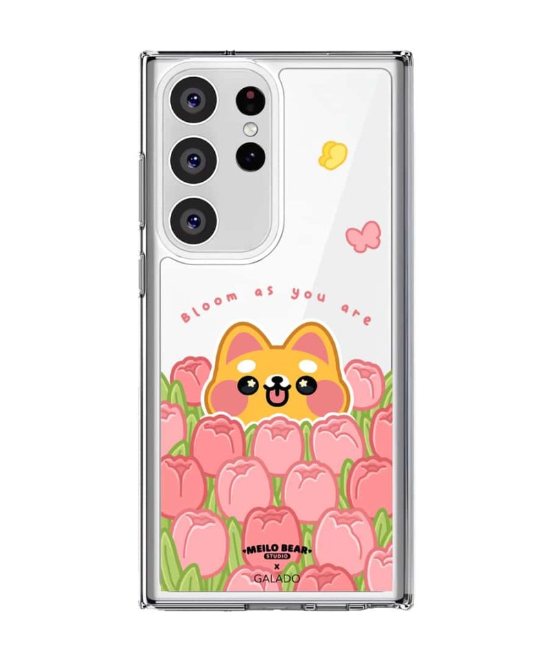 GALADO x Meilo Bear Bloom WangWang phone case with floral bear art Malaysia