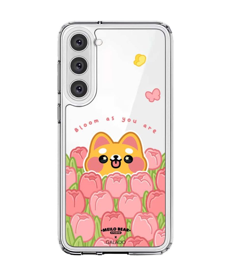 GALADO x Meilo Bear Bloom WangWang phone case with floral bear art Malaysia