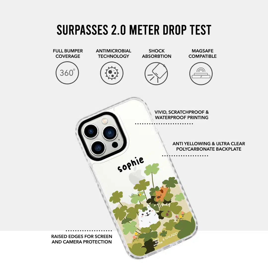 barkandwoofle - Clover Garden phone case - GALADO Malaysia