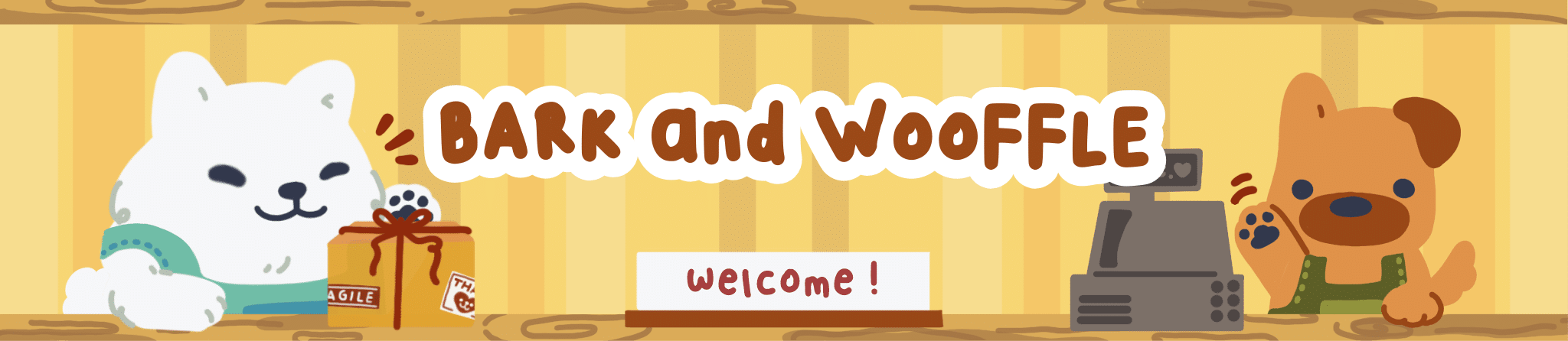 bark and wooffle collection banner