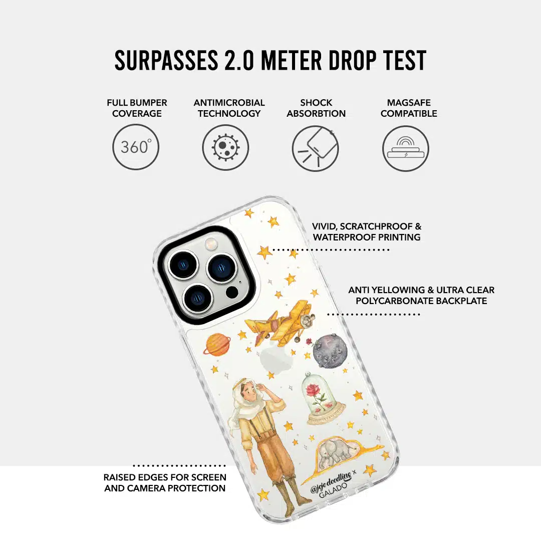 JoJo Doodling - Little Prince & Aircraft phone case - GALADO Malaysia