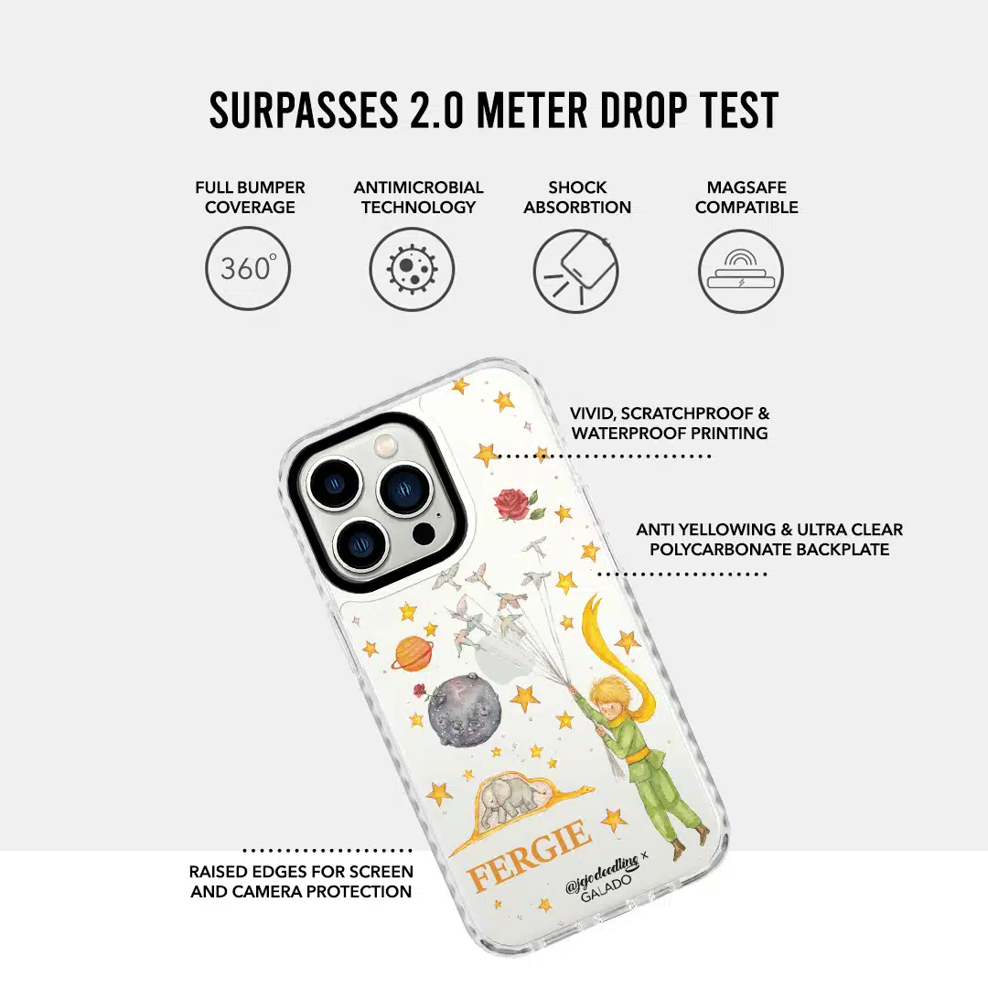 JoJo Doodling - Custom Little Prince & Doves phone case - GALADO Malaysia