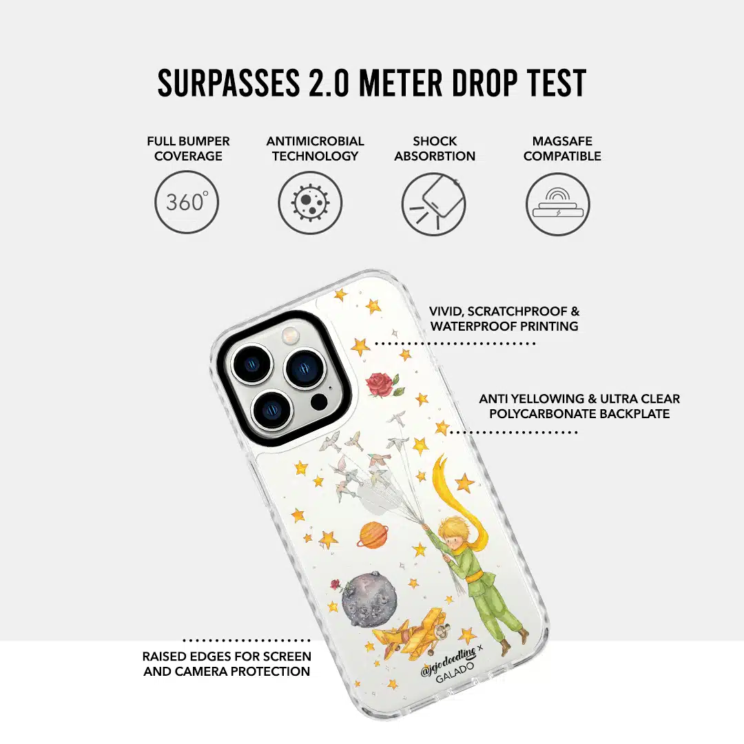 JoJo Doodling - Little Prince & Doves phone case - GALADO Malaysia