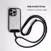 GALADO crossbody phone strap all black 6mm for hands-free carrying Malaysia
