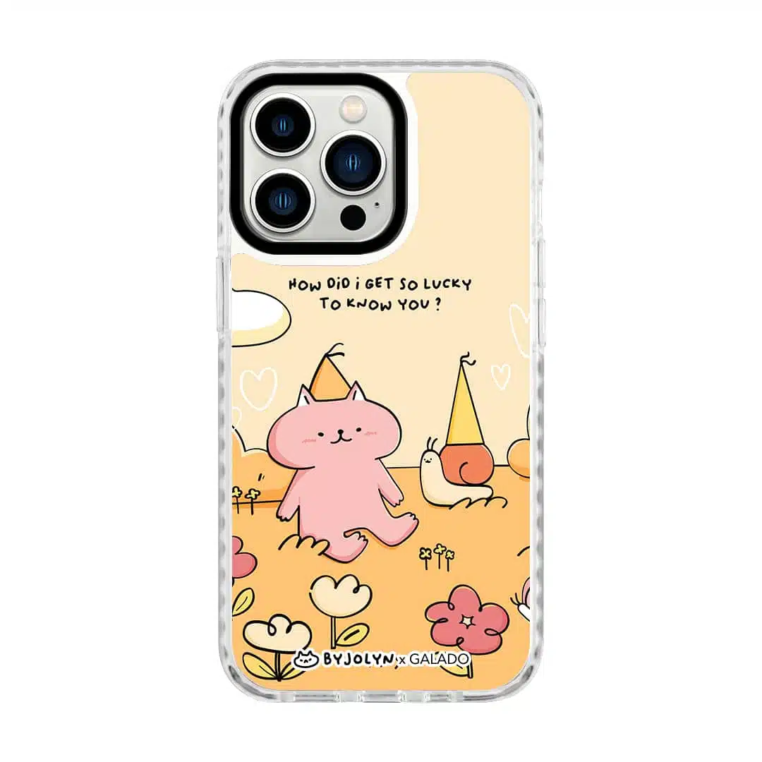 GALADO x By Jolyn How Did I Get So Lucky phone case with illustrated art Malaysia