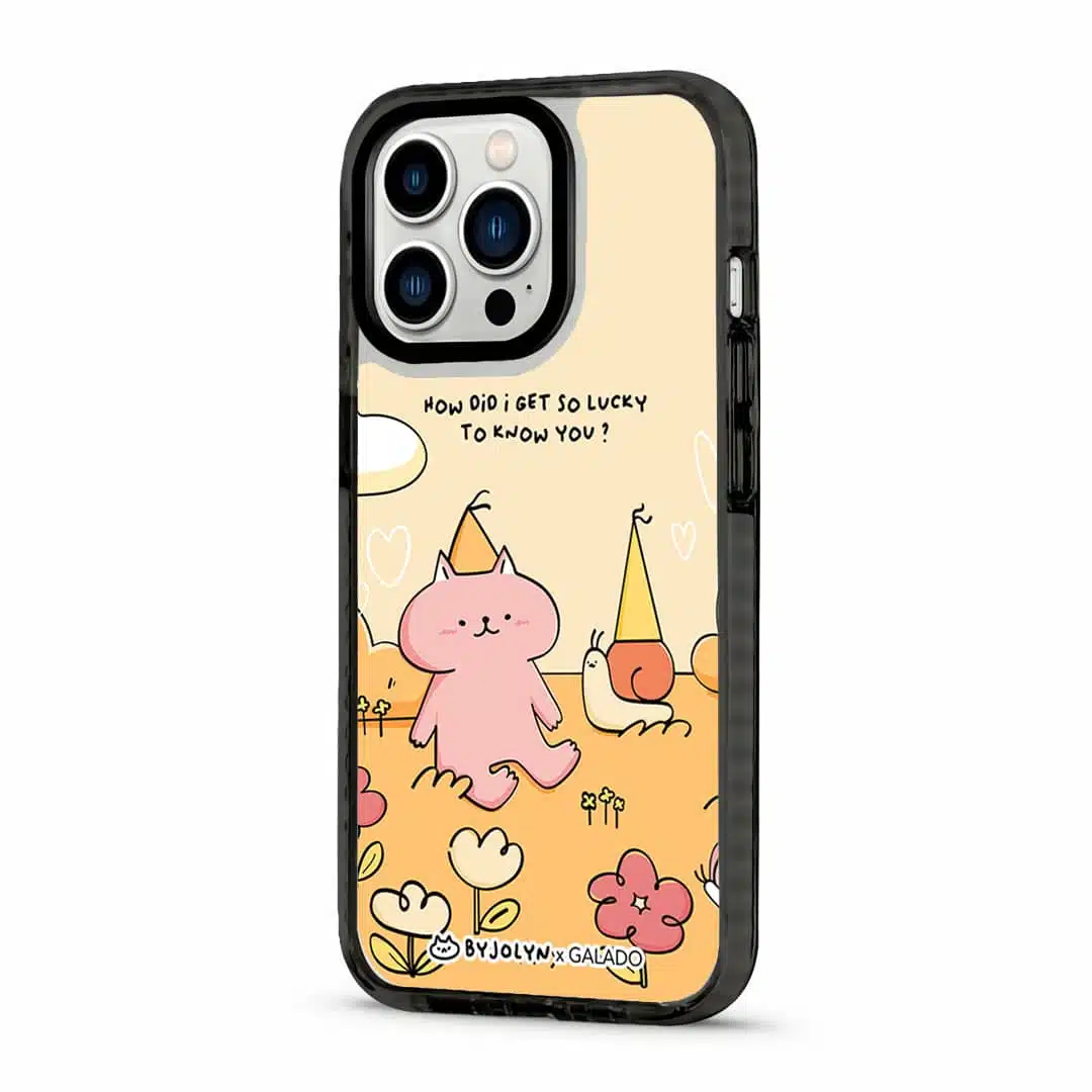 GALADO x By Jolyn How Did I Get So Lucky phone case with illustrated art Malaysia
