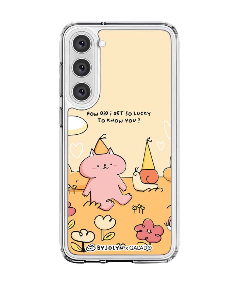 GALADO x By Jolyn How Did I Get So Lucky phone case with illustrated art Malaysia