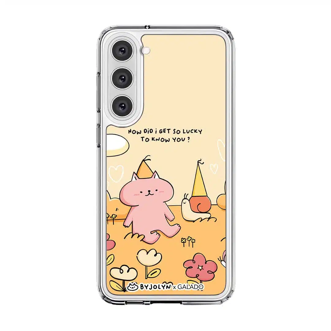 GALADO x By Jolyn How Did I Get So Lucky phone case with illustrated art Malaysia