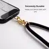 GALADO crossbody phone strap gold black 6mm for hands-free carrying Malaysia