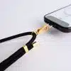 GALADO crossbody phone strap gold black 6mm for hands-free carrying Malaysia