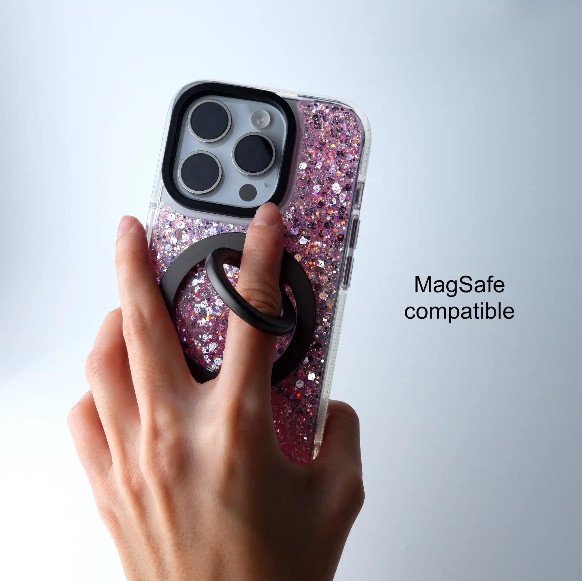 GALADO Glitz Blush Pink glitter phone case with sparkly pink finish Malaysia