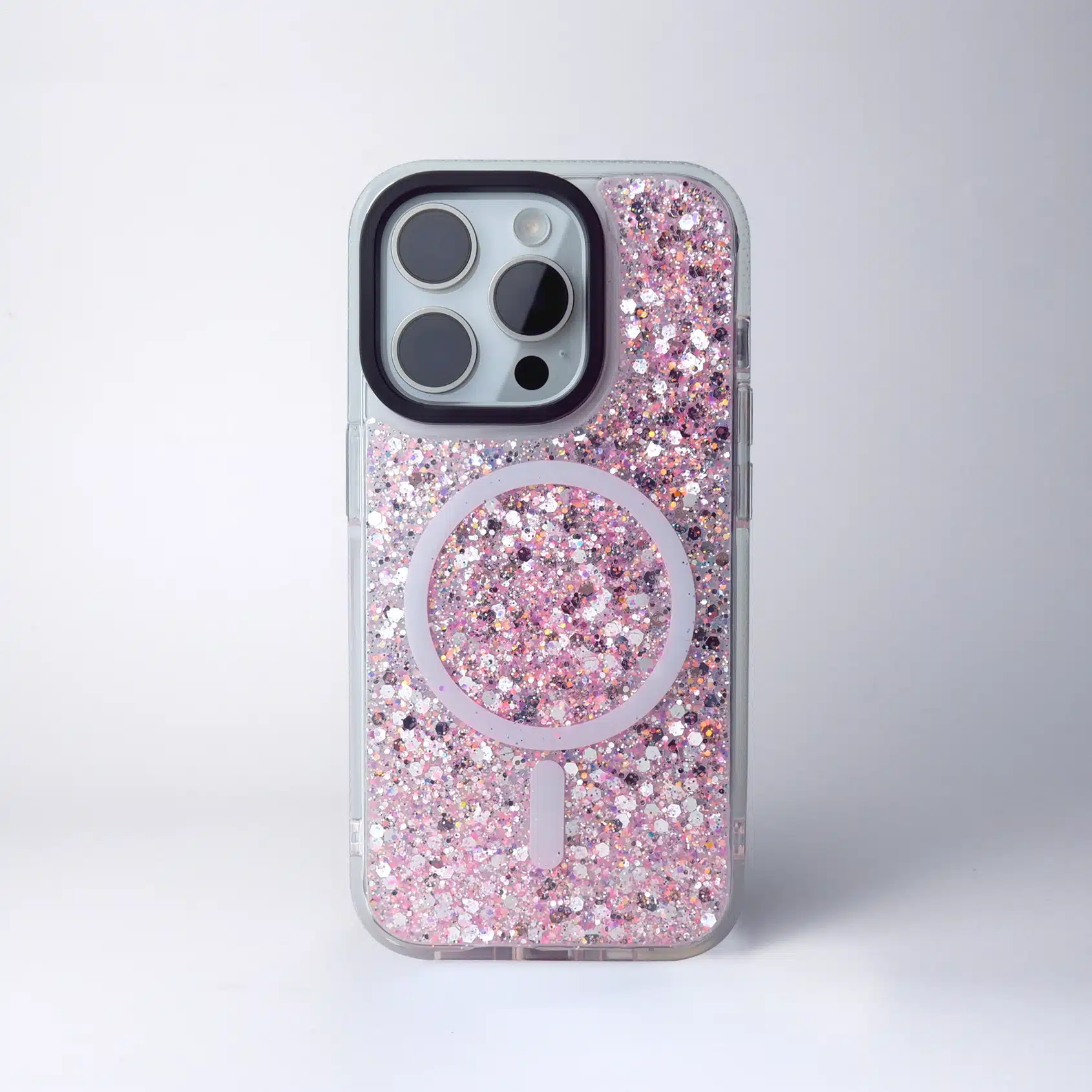 GALADO Glitz Blush Pink glitter phone case with sparkly pink finish Malaysia