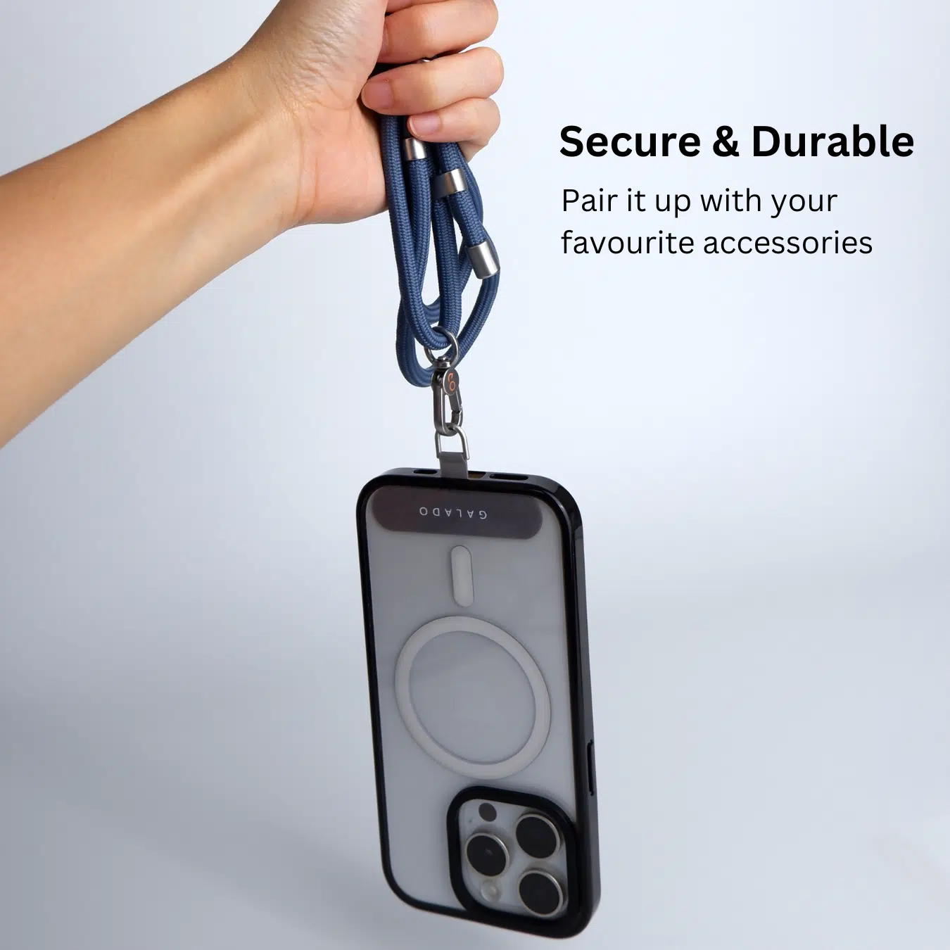 GALADO adhesive strap card for phone charm and strap attachment