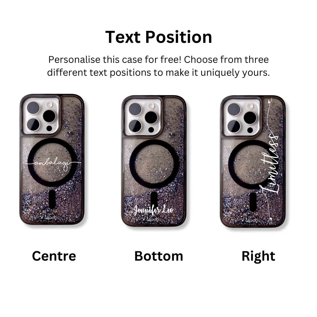 Sparkle Black phone case - GALADO Malaysia