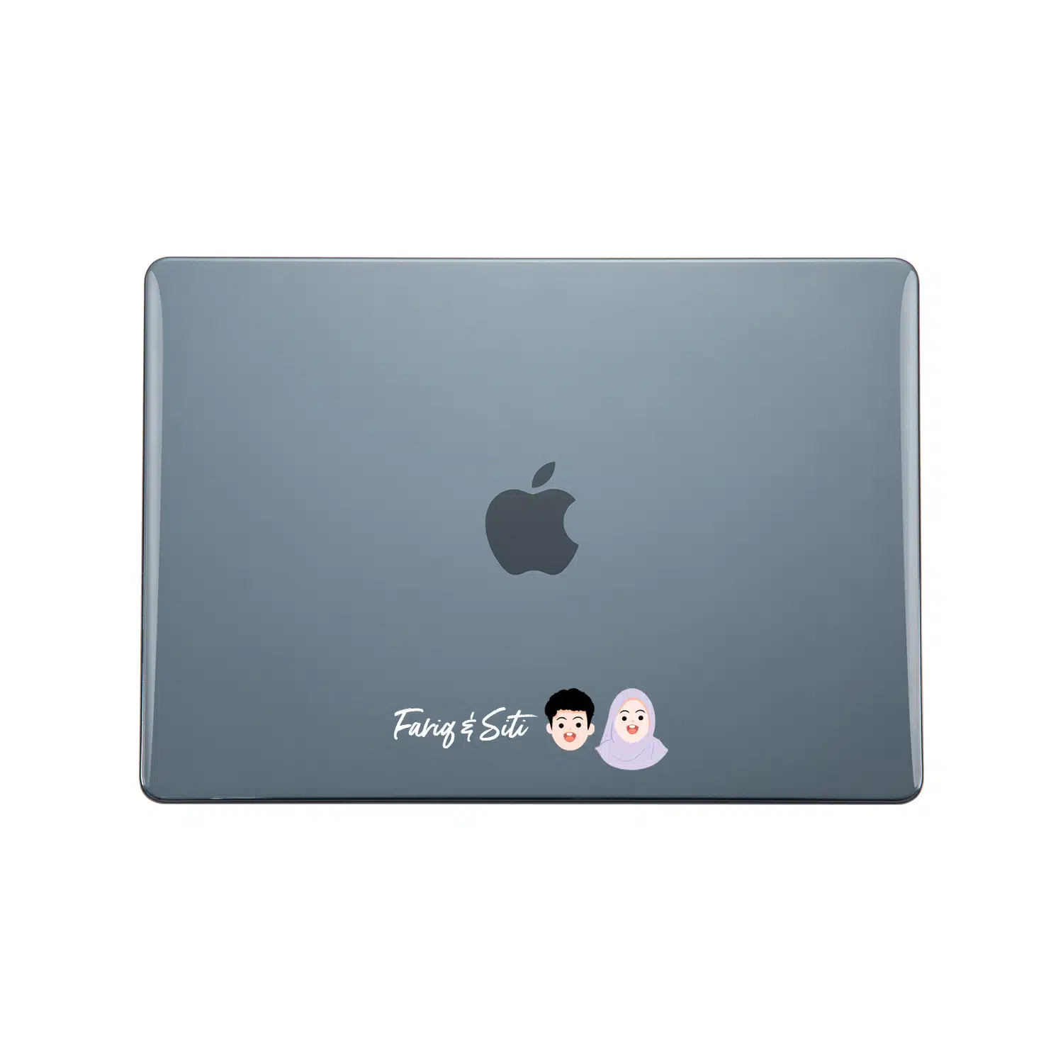 GALADO Chibi Heads Mini custom drawing MacBook case hand-drawn by artist Malaysia