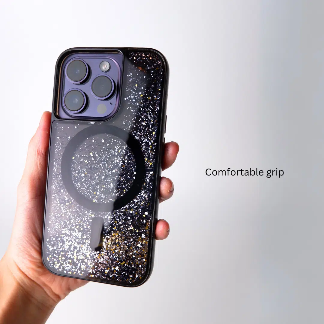 Sparkle Black phone case - GALADO Malaysia
