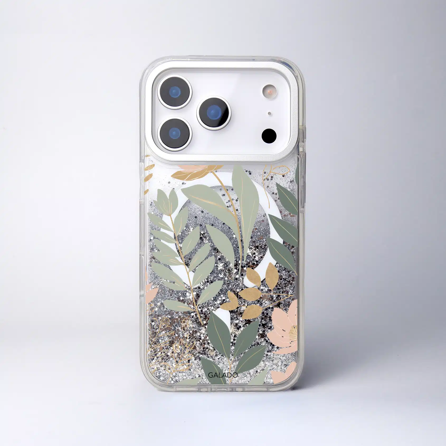 Sparkle Elite Silver (Pastel Floral) phone case - GALADO Malaysia