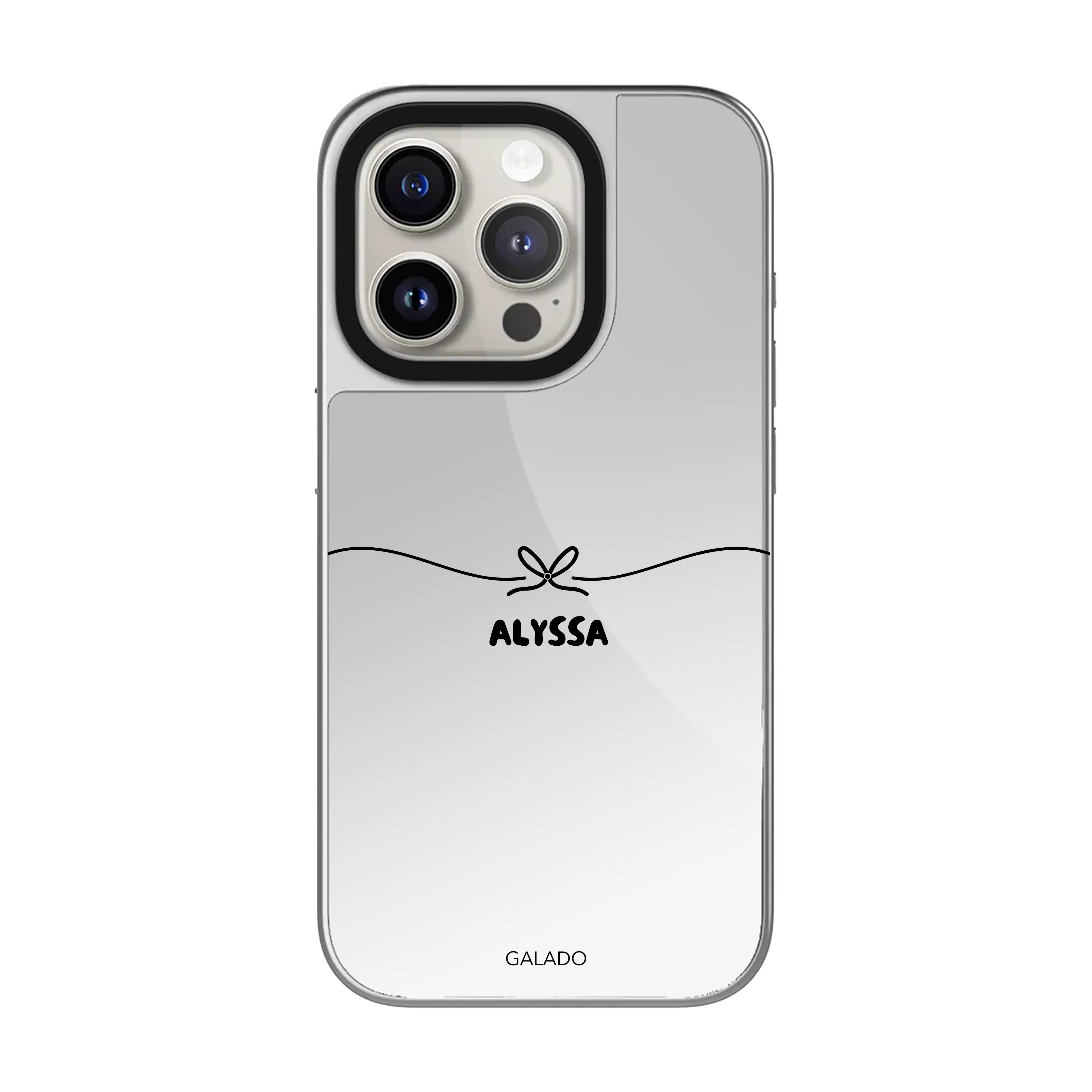 Bow Silver Mirror phone case - GALADO Malaysia