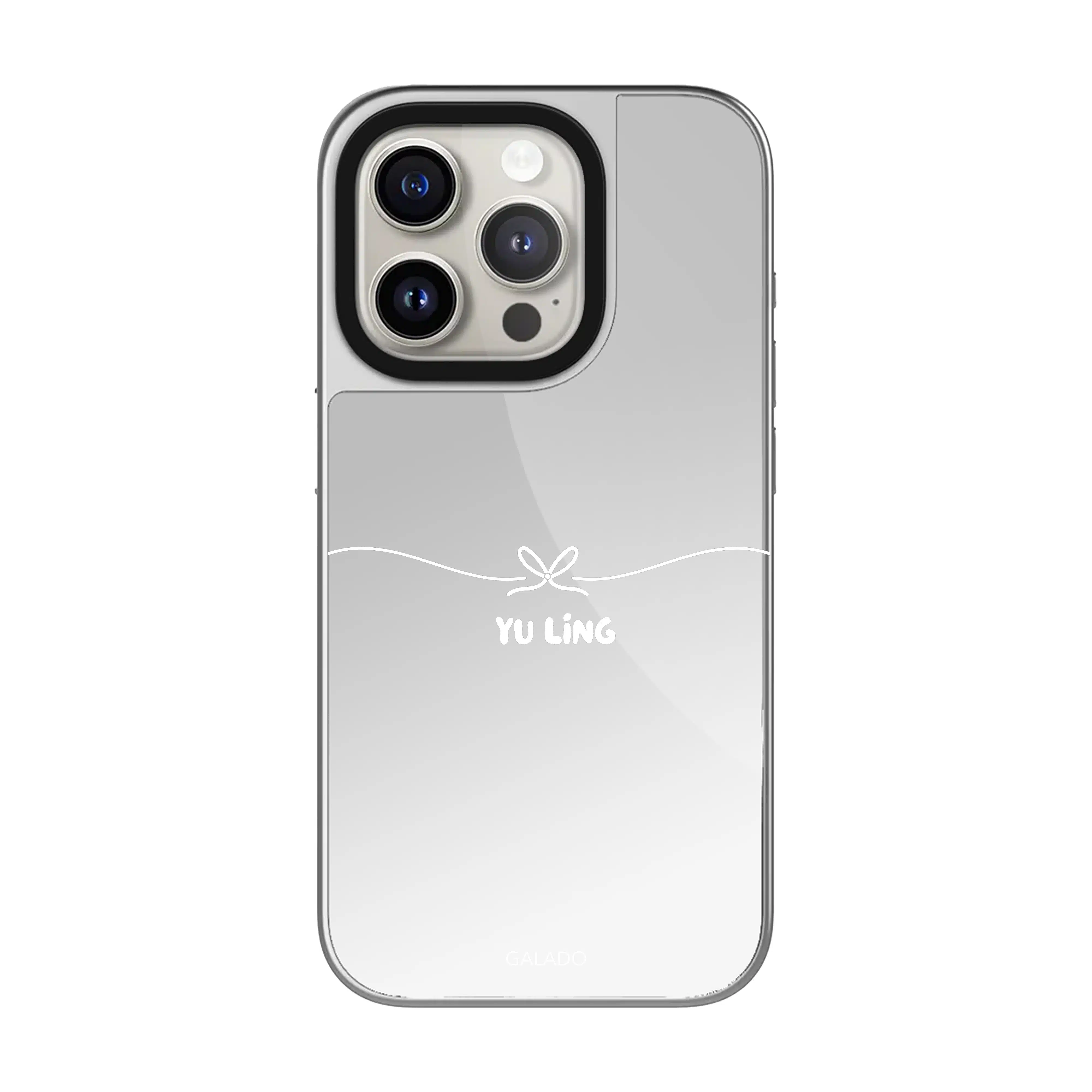 Bow Silver Mirror phone case - GALADO Malaysia