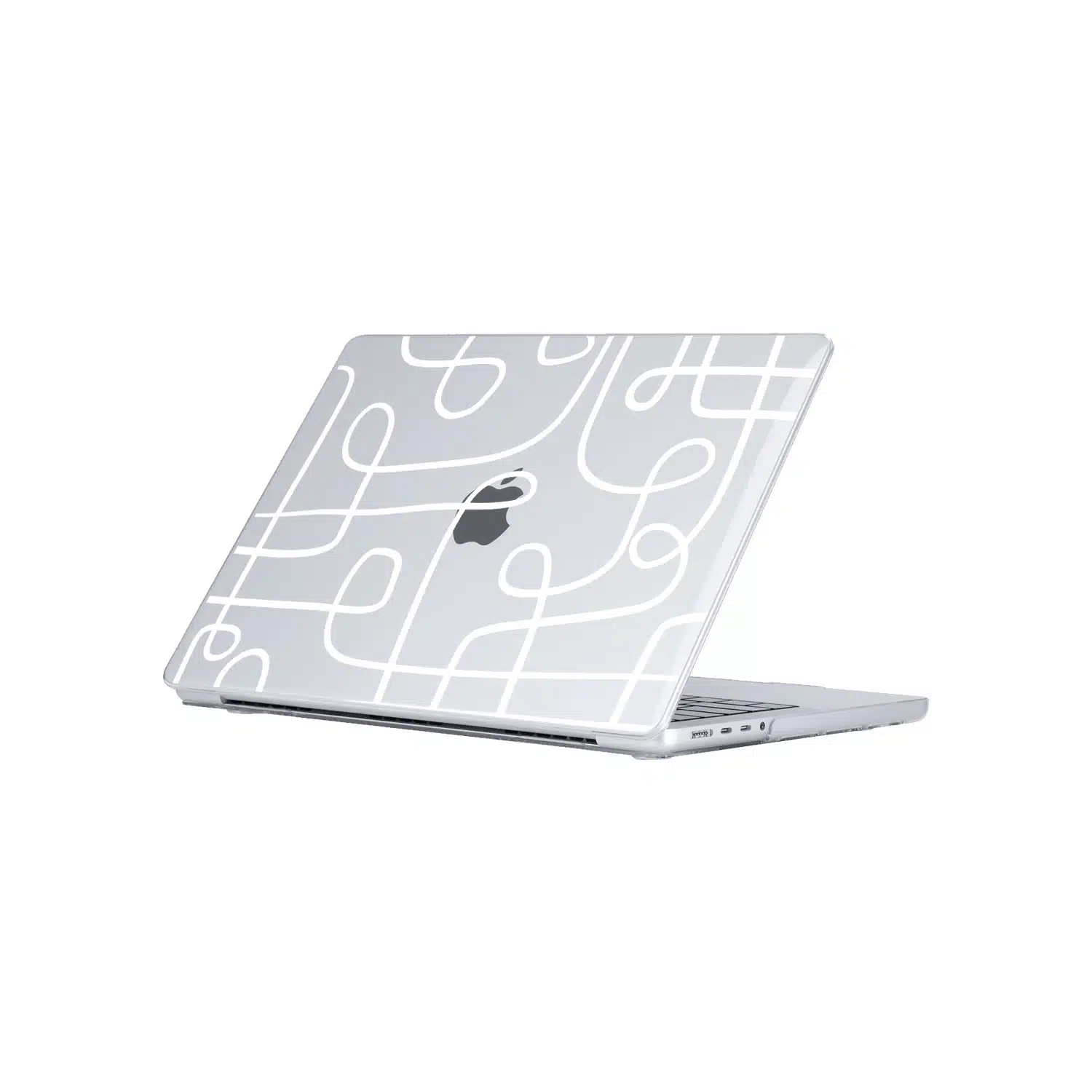 GALADO Abstract Line MacBook case with minimalist line art design Malaysia