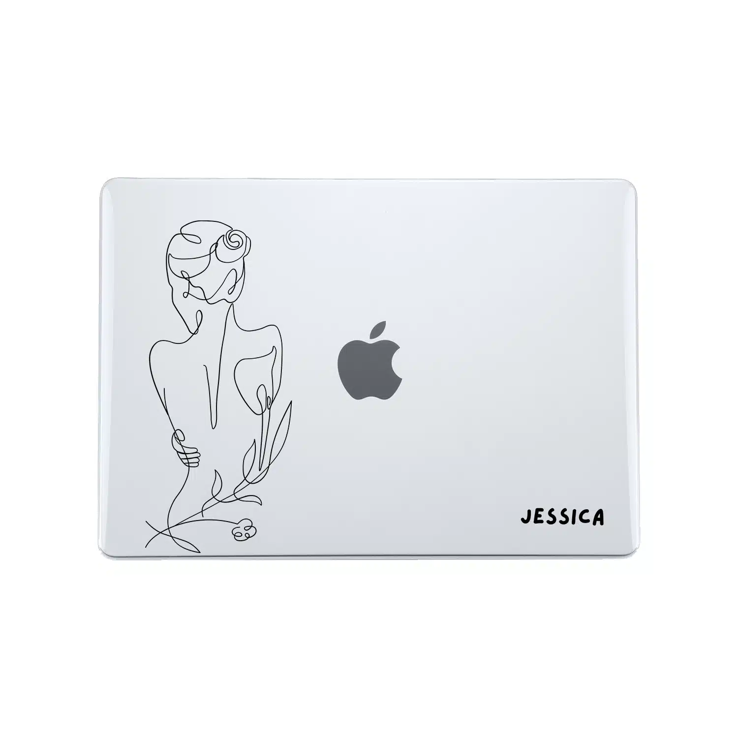 GALADO Women Art MacBook case with aesthetic line art illustration Malaysia