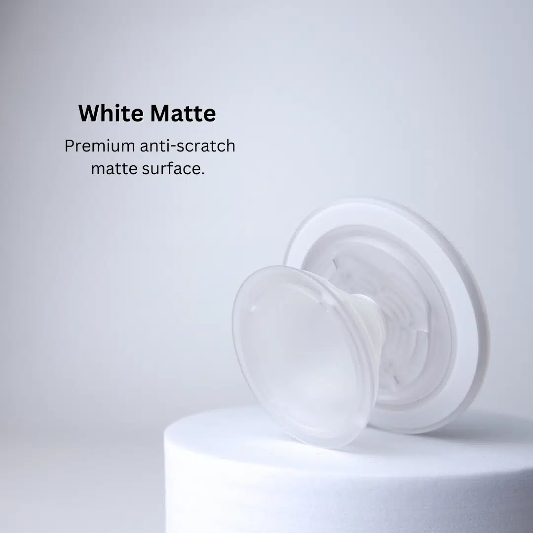 Matte White MagSafe Grip - GALADO Malaysia