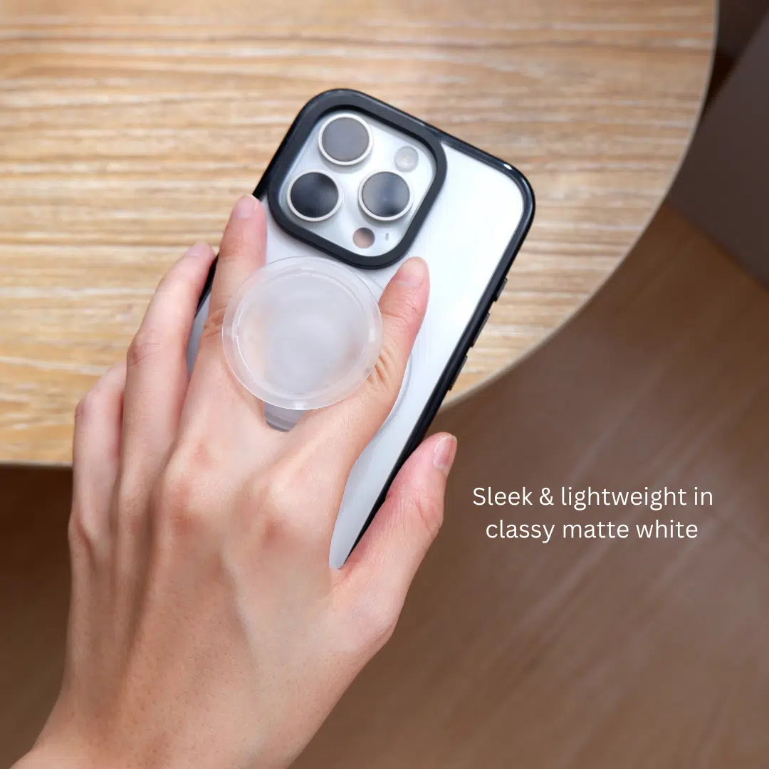 Matte White MagSafe Grip - GALADO Malaysia