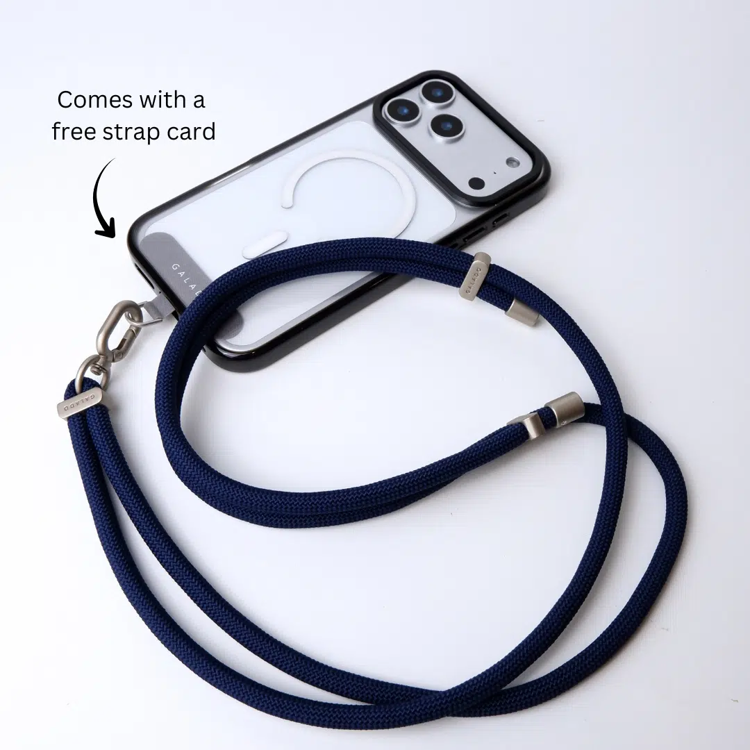 Crossbody Phone Strap - Deep Blue (7mm) - GALADO Malaysia