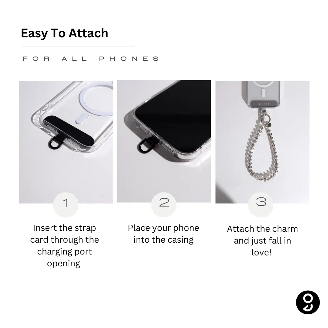 Mini Luxe (Chrome) Phone Charm - GALADO Malaysia