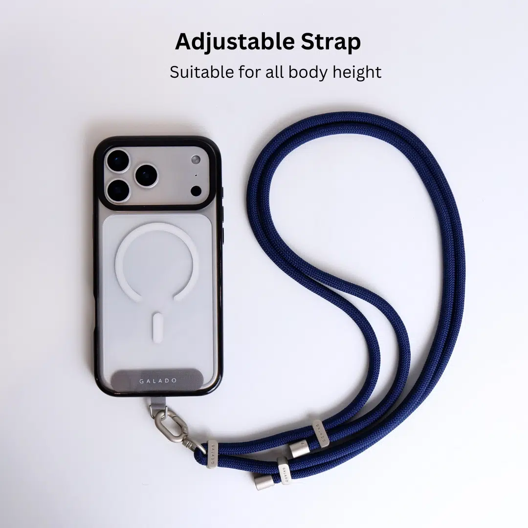 Crossbody Phone Strap - Deep Blue (7mm) - GALADO Malaysia